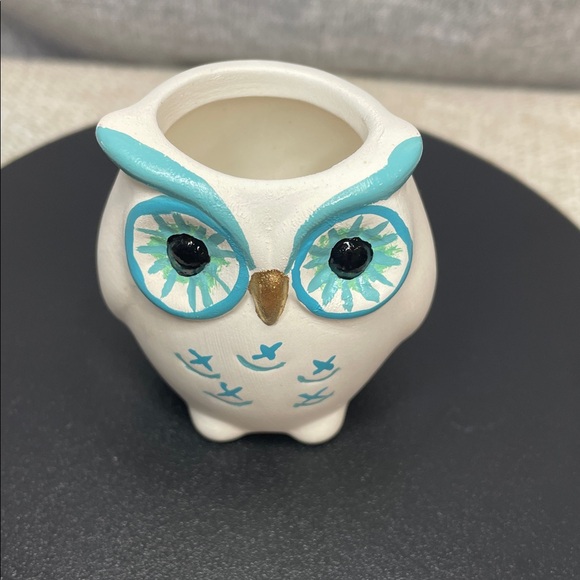 Ceramic Enamel Owl Mini Vase - Picture 3 of 7